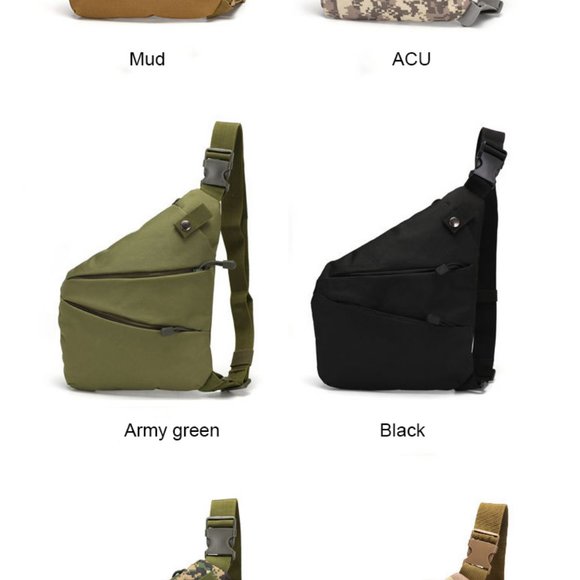 Sling Chest Bag Anti Theft Conceal Carry Bag Underarm Hidden for Travel Hiking - Picture 10 of 12